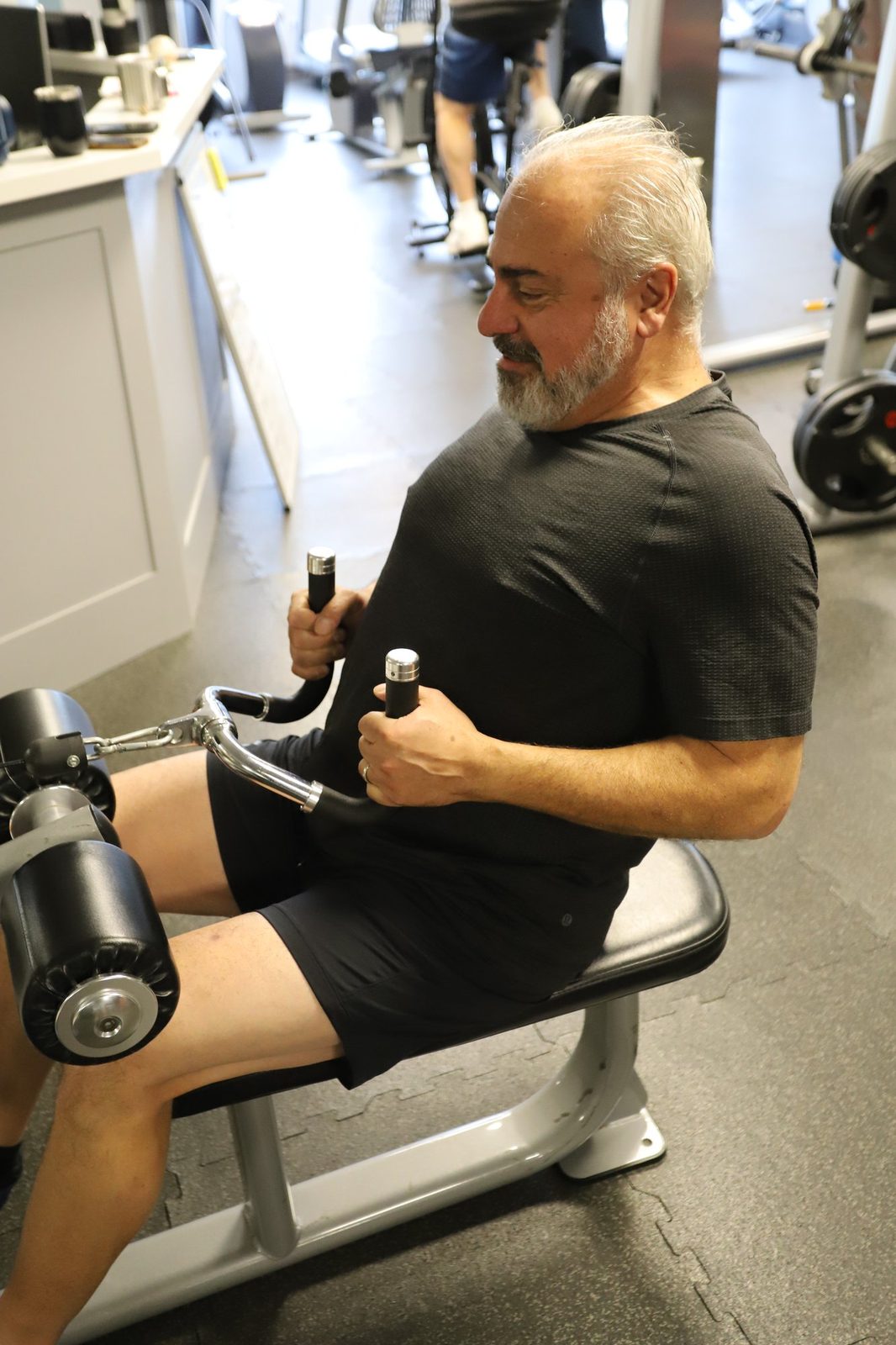 Client training in the studio at Executive Fitness